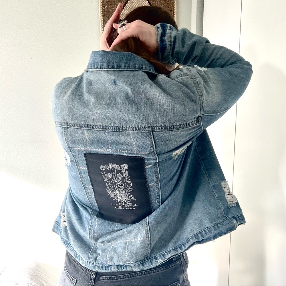 Jean Jacket with handmade patch